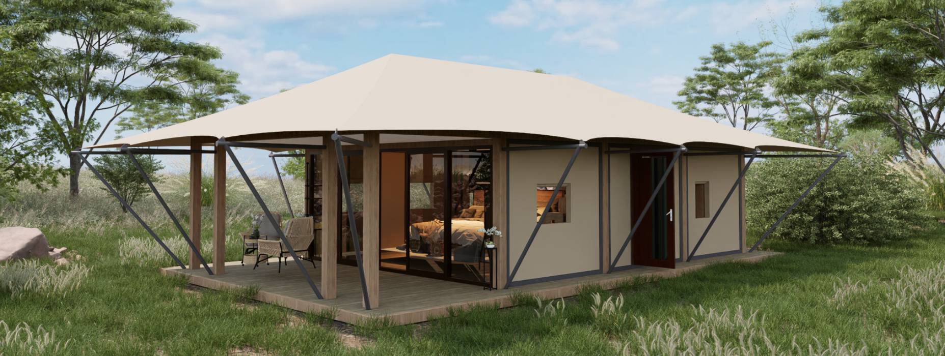 自流井区户外酒店帐篷厂家